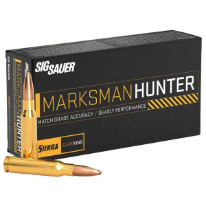 Sig Sauer E65CMGK13020 Marksman Hunter 6.5Creedmoor 130gr 20 Per Box/10 Case