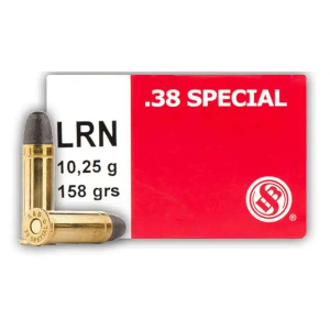 Sellier & Bellot SB38A Handgun 38 Special 158 gr Lead Round Nose (LRN) 50 Bx/ 20 Cs