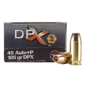 Cor-Bon DPX 45 ACP +P 185 gr Deep Penetrating X Bullet 20 Bx/ 25 Cs