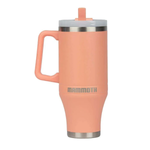 Mammoth Ascent 40 oz Tumbler with handle and straw - Coral