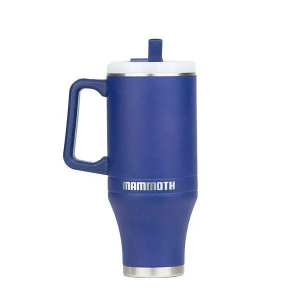 Mammoth Ascent 40 oz Tumbler with handle and straw - Dark Blue
