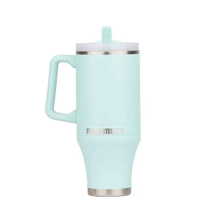 Mammoth Ascent 40 oz Tumbler with handle and straw - Sea Foam