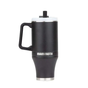 Mammoth Ascent 40 oz Tumbler with handle and straw - Black