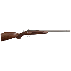 Chipmunk 10002 Deluxe The Original Youth Deluxe Single Shot 16.10 Satin Tapered Barrel, Satin Stainless Steel Receiver, Fixed American Walnut Stock, EZ Loader