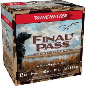 WINCHESTER 12 GA 3 HS 1-1/2 BB & 1.5 BLEND 25 RD/BX 10 BX/CS