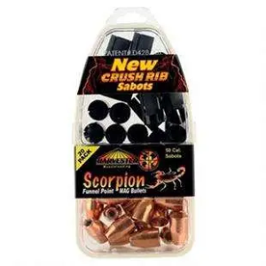 50 Cal. Sabot 300 gr. .451 Funnel Point Mag Bullet 20 pack