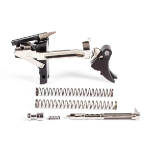 ZEV FULADJULT9BB Fulcrum Adjustable Trigger Ultimate Kit with Black Safety Compatible with Glock 7, 17C, 17L, 19, 19C, 26, 34 Gen 1-3 Curved