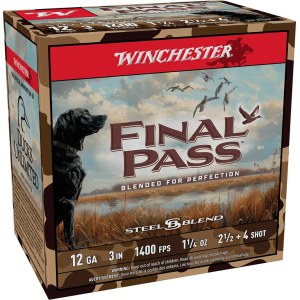 WINCHESTER 12 GA 3 HS 1-1/4 2.5 & 4 BLEND 25 RD/BX 10 BX/CS