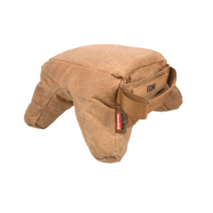 Birchwood Casey BC-BAG-SSEU Steady-Shot Echo Bag Heavyweight Prefilled Tan Wax Canvas Front and Rear Bag