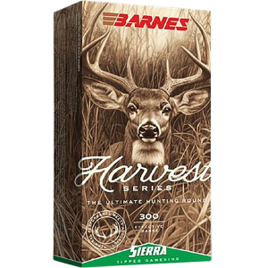 Barnes Bullets 32405 Harvest 300WinMag 180gr Sierra Tipped GameKing 20 Per Box/10 Case