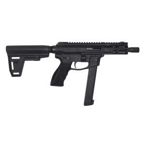 GForce Arms JAWBONE, 9mm, 5 Barrel, 33+1 Capacity, Black Braced, Pistol