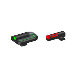 HiViz SFHFD21 FastDot H3 Red/Fiber Optic Green Tritium Black Frame Fits Springfield Hellcat Pro