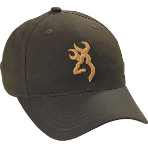 BRN CAP 3-D DURA-WAX BRN/GOLD LOGO
