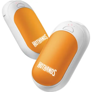 HOTHANDS 2-IN-1 RECHARGEABLE HAND WARMERS 2 WARMERS 10 HOUR