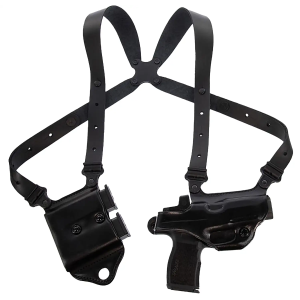 Galco MCII894RB Miami Classic II Shoulder System Shoulder Fits Chest Up To 56/Sig P365 X Macro Black Steerhide Right Hand
