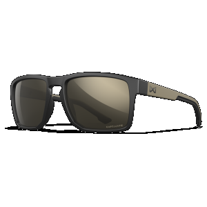 Wiley X AC6FND04 Founder Captivate Tungsten Mirror Lenses/Matte Black and Tan Frame Sunglasses