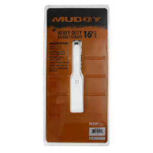 MUDDY 1.5 X 16' HEAVY DUTY RATCHET STRAPS / 2 PACK