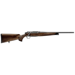 Sauer 80117099 505 Lux Full Size 300 Win Mag 2+1 24 Matte Blued Threaded Barrel, Matte Blued Saddle Mount Steel Receiver, Grade 5 Wood Fixed Stock