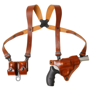 Galco MCII104 Miami Classic II Shoulder System Shoulder Fits Chest Up To 56/Sig P365 X Macro Tan Steerhide Right Hand