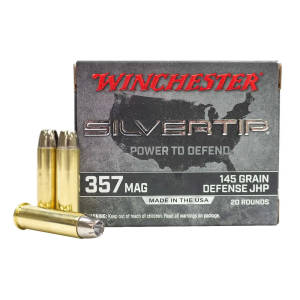 Winchester Ammo W357ST Super-X 357 Mag 145 gr Silvertip Hollow Point 20 Bx/ 10 Cs
