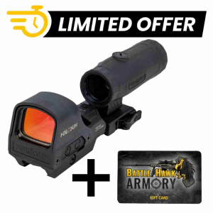 Holosun 510C 2 MOA Red Dot HM3X Magnifier Combo + $50 Gift Card - Holosun