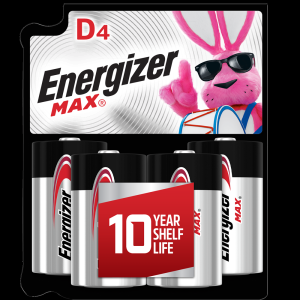 Energizer MAX D Batteries 4 Pack