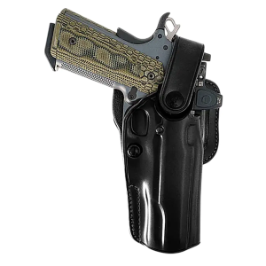 Galco APO226RB APO Strongside/Crossdraw OWB Black Steerhide Fits Glock 19 Gen 1-5 Belt Holster Mount Right Hand