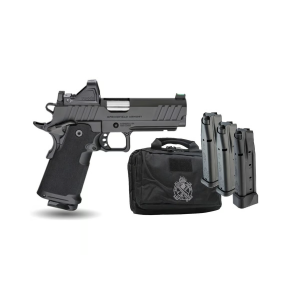 Springfield 1911 DS Prodigy AOS GearUp Bundle 9mm 425 Barrel 4 Magazines Viridian RFX11 Green Dor Black Pistol