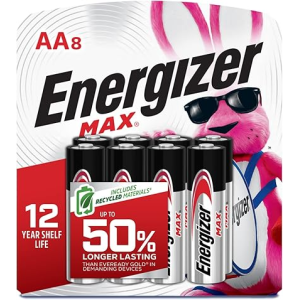 Energizer Max Premium AA Alkaline Batteries 8 Pack
