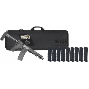 Smith  Wesson MP15 556mm 75 Barrel Fixed Arm Brace Pistol w 10x 30rd Mags Range Bag  CTS25 Red Dot