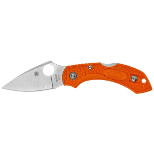Spyderco C28POR2 Dragonfly 2 Lightweight 2.30 VG-10 Stainless Steel Full-Flat FRN Orange Handle Folding