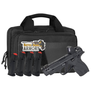 Smith  Wesson PC Bodyguard 20 Carry Comp 380acp 31 Ported Barrel w Thumb Safety Pistol Bundle w 4 Magazines Savior Bag Optic Cut  CT Rad Green Dot