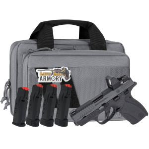 Smith  Wesson Bodyguard 20 380acp 275 Barrel Thumb Safety Grey  Black Pistol w 4 Magazines Savior Bag Optic Cut  CT Rad Green Dot