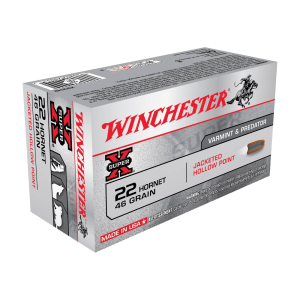 Winchester Ammo Super-X 22 Hornet 46 Gr Hollow Point (HP) 50rds