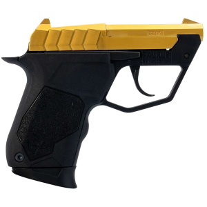 Taurus 122TUC13G 22TUC  MicroCompact Frame 22 LR 91 250 Polished Gold PVD Steel TipUp Barrel Gold PVD Serrated Stainless Steel Slide Black Polymer Frame Black Polymer Grip