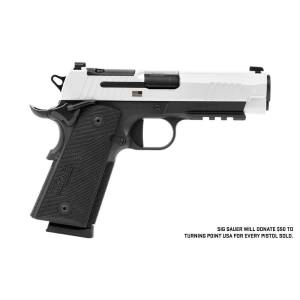 Sig Sauer Freedom Series Turning Point USA 1911X CARRY 42 Optics Ready Black  White 45 ACP Pistol