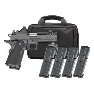 Springfield Armory 1911 DS Prodigy Gear Pac 9mm 425 Compd Barrel 4 Magazines Viridian RFX11 Green Dot Pistol