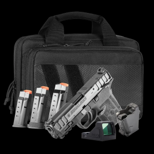 Smith  Wesson Equalizer 9mm 15rd 3675 Barrel Pistol Carry On Bundle RFX11 Green Dot