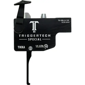 TriggerTech TI0SBB13TNF Diamond Black Flat Lever Fits Tikka Right Hand