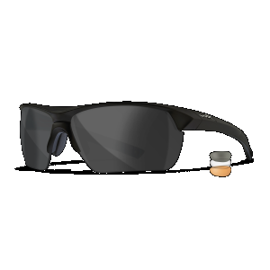 Wiley X 4006 Guard Advanced Clear, Smoke Grey, Light Rust Lenses/Matte Black Frame Sunglasses