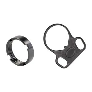 White Label Armory WLA-BUF-7008-01 End Plate Kit Ambidextrous Black Aluminum/Steel AR-15