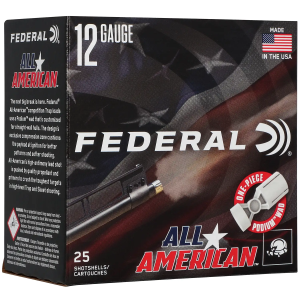 Federal FAA12L175 All-American 12Gauge 2.75 1oz 7.5Shot 25 Per Box/10 Case