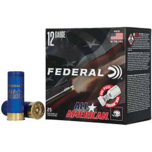 Federal FAA12H75 All-American 12Gauge 2.75 1 1/8oz 7.5Shot 25 Per Box/10 Case