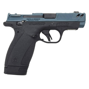 Smith  Wesson PC Bodyguard 20 Carry Comp RMSC Optic Ready 380acp 31 Ported Barrel 2 Magazines w Thumb Safety Titanium Blue Cerakote Slide Pistol