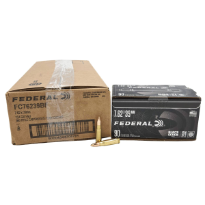 FEDERAL BLACK PACK 7.62X39mm 124 GRAIN FULL METAL JACKET 360 rd CASE (4x90rds Boxes) - Federal