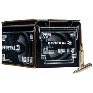 Battle Hawk Armory FEDERAL BLACK PACK 223 REM 55 GRAIN FULL METAL JACKET AMMUNITION 150 RD BOX