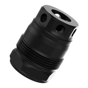 Liberty Precision Machine LPM-2011 Baby Bell Muzzle Brake Black Stainless Steel 1/2x28 Threads 1.10 OAL