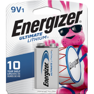 Energizer Ultimate Lithium 9V Battery Single Pack