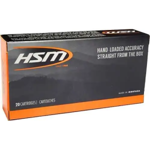 HSM AMMO .223 WSSM 55GR. HORNADY V-MAX 20-PACK