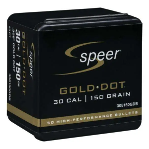 Speer 308150GDB Gold Dot 30 Cal .308 150 gr Gold Dot Soft Point 50 Per Box